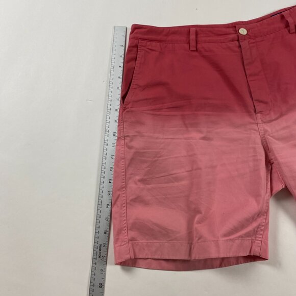 Vineyared Vines Island Shorts Mens 38 Hombre Dip Dyed Two Tones Pink Gradient - Picture 13 of 15
